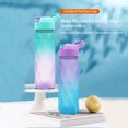 thumbnail image 4 of Advancent Botella de agua de 600 ml, taza de bebida portátil con asa, tetera reutilizable para trabajo al aire libre, vasos de viaje, degradado azul y Type2 NO2 Advancent HA064978-03, 4 of 6