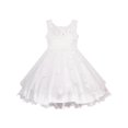 thumbnail image 1 of Robe de Demoiselle d'Honneur Blanche pour Filles, 7 Ans, 1 of 4