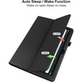 thumbnail image 3 of elitegadget Case for Onn 10.1 Inch Tablet (2024 Model) Gen 4 - Slim Lightweight Folio PU Leather Folding Stand Cover Case + 1 Random Stylus (Black), 3 of 6