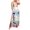 Multicolor, variant on Women's Smocked Back Printed Square Neck Maxi Cami Dress with Pockets for Everyday Wear 95% Polyester 5% Elastane
