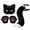 Black/White, variant on 3Pcs Faux Fur Cat Wolf Fox Mask Paws Fluffy Tail Set,Halloween Fursuit Therian Fox Animal Cosplay Party Costume