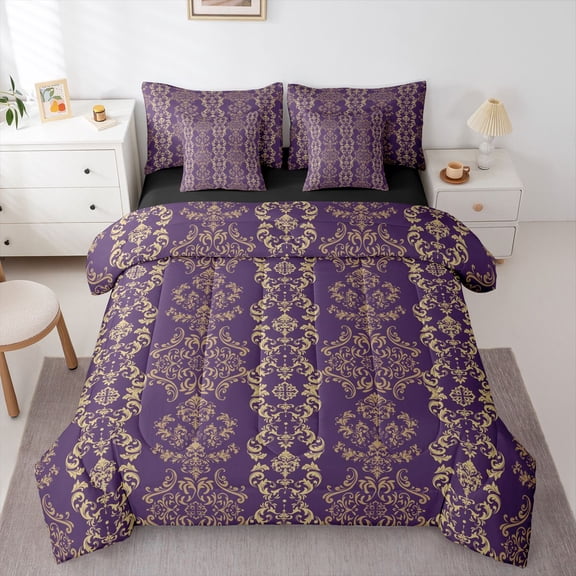 Castle Fairy Children Teens Bohemian Damask Twin Bedding Sets,Flower Bedding Comforter Set