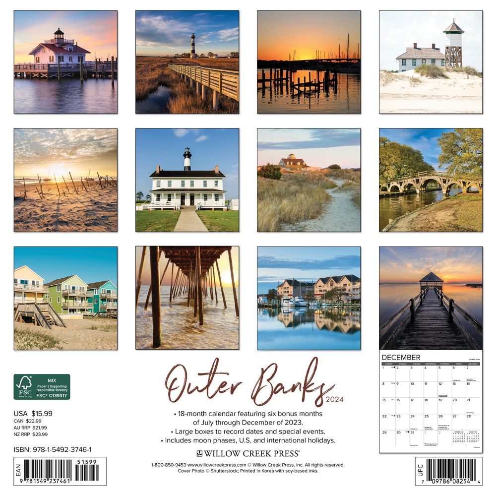 Outer Banks 2024 12 X 12 Wall Calendar (Other) - Walmart.com Outer Banks 2024 12 X 12 Wall Calendar (Other) - Walmart.com