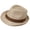 Beige, variant on Men's Foldable Hat Sun Breathable Weave Design Rollable Beach Parties Outdoor Accessory