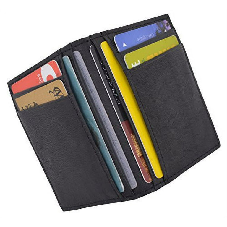 RFID Vintage Leather Front Pocket Wallet Slim Minimalist Secure Thin Credit  Card Holder $16.99