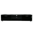thumbnail image 5 of Zechuan TV Stand with 2 Storage Cabinets for TVs up to 70", Black, 5 of 8