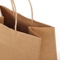 thumbnail image 4 of FELTECHELECTR 10 bolsas de regalo con asas, bolsas de regalo para empacar café, bolsas de regalo para fiestas, bolsas de papel kraft., 4 of 5