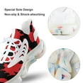 thumbnail image 7 of Red And Black Paint Splatter Walking Shoes for Men Woman Lightweight Tennis Fashion Elastic Sports Shoes Cushion Basketball Shoes, 7 of 7