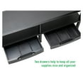 thumbnail image 6 of Mind Reader Dual Monitor Stand, Storage Shelf, Desktop Organizer, Riser, Office, Black, 6 of 7