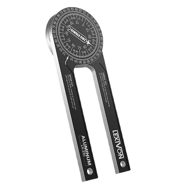 Angle Protractor Protractor for Miter Saw High Precision Plastic Measuring Ruler Engraved Dial, Angle Scale, Engineering Miter Protractor for Outdoors