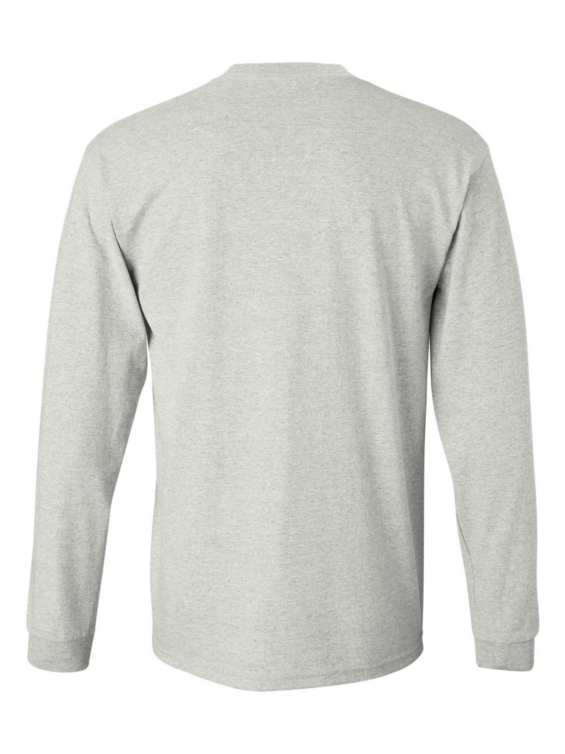Ultra Cotton Long Sleeve T-Shirt, S, Ash - Walmart.com