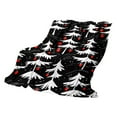 thumbnail image 2 of Honmine Christmas Blanket Throw, Cozy Soft Flannel Blanket Christmas Santa Snowman Sled Fleece Blanket Reversible Blanket for Couch New Year Decor Christmas Holiday Throw Blanket, 2 of 6