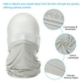 thumbnail image 4 of Uxcell Foulard de Cou, Lot de 4 Respirantes et Rafraîchissantes pour Cyclisme Course, Gris Clair, 4 of 7