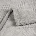 thumbnail image 5 of BNM Fleece Diamond Fluffy Blanket, Throw XL, Platinum, 5 of 7