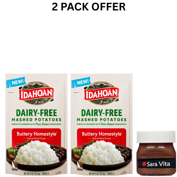 Idahoan Dairy-Free Buttery Homestyle Mashed Potatoes Side Dish, 4 oz