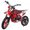 Red, variant on Cbehtwi 49cc Kids Dirt Bike, 4-Stroke Gas-Powered Motocross & Off-Road Mini Motorcycle for Children, Featuring Disc Brakes.