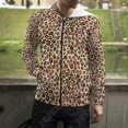 thumbnail image 3 of Sudadera con capucha y cremallera con estampado 3D de leopardo y texturas de manchas para hombre y mujer, ropa de calle informal a la moda, 3 of 5