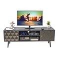 thumbnail image 1 of Mueble de TV Top Living Moderno Negro con Detalles Café, 1 of 6