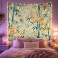 thumbnail image 2 of Bamboo Botanical Tapestry with Leaves and Coordinated Floral Designs, 2 of 7