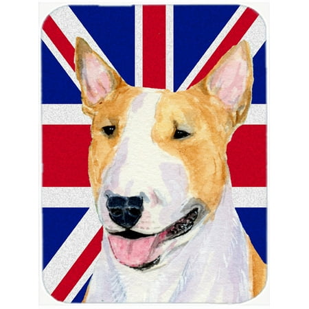 Bull Terrier with English Union Jack British Flag Mouse Pad, Hot Pad or Trivet SS4938MP