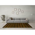 thumbnail image 3 of Ahgly Company Machine Washable Indoor Square Abstract Yellow Contemporary Area Rugs, 4' Square, 3 of 4