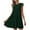 Olive Green, variant on Elainilye Fashion Summer Dresses for Women Round Neck Casual Solid Patchwork Pleats Dress Vacation Dresses Womens Dresses,Green