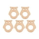 thumbnail image 1 of 5 uds. Mordedor de madera para bebé, haya, seguro, no tóxico, resistente, bonito búho, accesorios de joyería DIY, 1 of 5