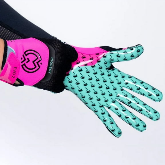 Massov EVO2 Youth Football Gloves, Miami, Small