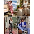 thumbnail image 6 of a.Jesdani Womens Cropped Cardigans Sweaters 3/4 Sleeve Open Front Short Shrugs S-XXL, 6 of 11