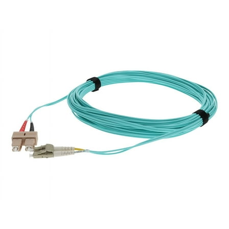 AddOn 2m LC to SC OM4 Aqua Patch Cable - Patch cable - SC multi-mode (M) to LC multi-mode (M) - 2 m - 2 m - fiber optic - duplex - 50 / 125 micron - OM4 - halogen-free - aqua