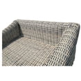 thumbnail image 5 of Hawaii Three-Tone Wicker Gray/Off White/Beige Arm Chair in Silver Gray Cushion, 5 of 5