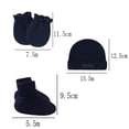 thumbnail image 2 of Desiderio Gorro de bebé recién nacido, guantes antiarañazos, gorro de bebé, guantes antiarañazos para la cara, cubrepiés, 2 of 5