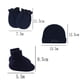 thumbnail image 2 of Desiderio Gorro de bebé recién nacido, guantes antiarañazos, gorro de bebé, guantes antiarañazos para la cara, cubrepiés, 2 of 5