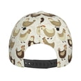thumbnail image 6 of Daiia Chicken Cartoon print Baseball Cap Men Women Golf Dad Hat Adjustable Original Classic Low Profile Hat Unconstructed Plain Cap, 6 of 9