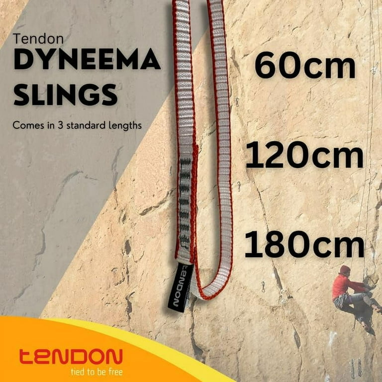 Dyneema Sling - UIAA And CE Certified Rock Climbing Sling - Great For  Anchors, Trad Climbing, And Draws (11Mm) 60Cm, 120 And 180Cm, Orange-White
