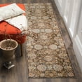 thumbnail image 2 of SAFAVIEH Vintage Persian Maggie Distressed Polyester Area Rug, Brown/Multi, 8' x 10', 2 of 7