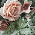 thumbnail image 4 of ORUYROP 30 Inch Decorative Floral Swag,Spring Rose Swag with Green Leaves and Welcome Sign,Artificial Floral Swag for Lintel Wedding Arch Home Party Garden Decor, 4 of 7