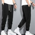 thumbnail image 4 of Vedolay Mens Lounge Pants 2023 Relaxed Fit Pants for Men Black,L, 4 of 5