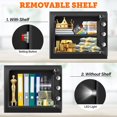 thumbnail image 4 of Cubic Home Fireproof Theft Fireproof Box for Home with Digital Keypad & Removable Shelf Security Box for Money Firearm Documents Valuables, 4 of 8