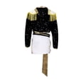 thumbnail image 6 of G'irl's Pop Singer Cosplay Costume, Pop Singer Sequin Anime Stage Performance Outfit, Fringe Jacket and Skirt Set for Halloween Party Fancy Dress Up, 6 of 8