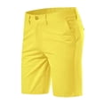 thumbnail image 4 of PIMSSY Men Casual Shorts Straight Leg Mid Rise Trousers Comfortable Breathable Summer Outdoor Daily Wear Solid Color Male Stylish Bottoms, 4 of 4