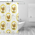 thumbnail image 3 of YFYANG Waterproof Bathroom Shower Curtain, Cute Cartoon Bird Shower Curtain Set with Hooks, Home Bathroom Tub Decor - 72 "x72", Plastic Hooks, 3 of 6