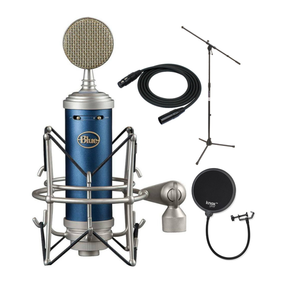 Blue Microphones Bluebird SL Cardioid Condenser Microphone with Mic Stand  Bundle