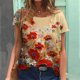 thumbnail image 1 of Camisetas con temática Floral para mujer, ropa básica de verano, Tops holgados con estampado 3D, 2022, 1 of 4