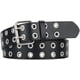 thumbnail image 1 of Grommet Leather Belts For Women, Black Belt Women Men With Studded Holes$double Grommet Belt Pu Leather Punk Aesthetic Belt For Women Jeans$double Gro, 1 of 4