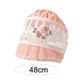 thumbnail image 5 of Kids Cap Korean Style Flexible Brim Cotton Hollow Comfortable Rose Toddler Hat for Daily, 5 of 7