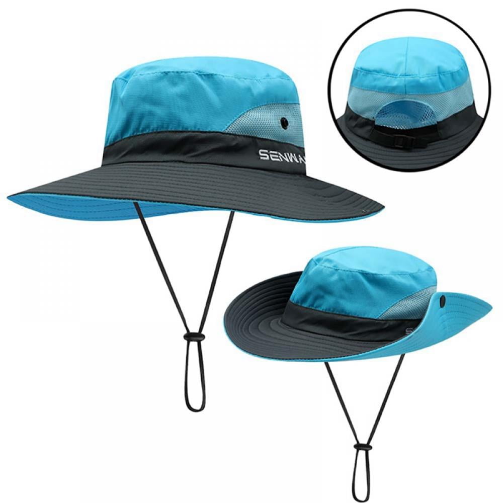 Women's Outdoor Sun Protection Hat - Wide Brim Bucket Cap With Ponytail Hole, UPF 50+, Adjustable, Packable For Fishing, Hiking, Beach - View #3