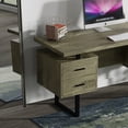 thumbnail image 3 of 60'' Mariposa Home Office Computer Desk - Rustic Dark Taupe Top, Rustic Dark Taupe Body, Black Metal, Black Hardware, 3 of 6