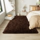 thumbnail image 2 of Alfombra LOCHAS ultra suave para interiores, moderna, 120 x 180 cm, color marrón, 2 of 6