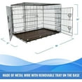 thumbnail image 6 of Iconic Pet Foldable Double Door Pet Crate with Divider, Small, 30"L, 6 of 7
